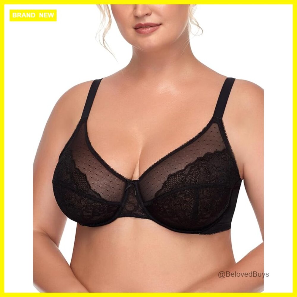 Minimizer Bra Full Coverage Underwire Plus Size L… - image 1